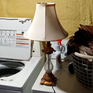 Antique lamp cracked glass look